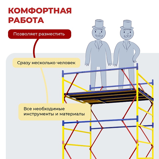 Вышка-тура Промышленник ВСЭ 1.2х2.0, 6.0 м ver. 2.0 фото 7